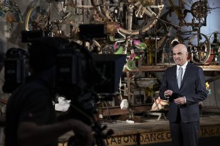 Le président de la Confédération s'est exprimé à Fribourg devant une œuvre de l'artiste Jean Tinguely pour exhorter le pays à avoir le courage de bouger.